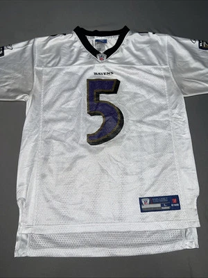 Camiseta Reebok Onfield Baltimore Ravens Juvenil L Blanca 5 Joe Flacco -3708 Foto 1 de 4