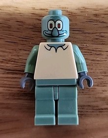 Lego Squidward Minifigure SpongeBob SquarePants 3825 3827 bob003 CMF Rare 