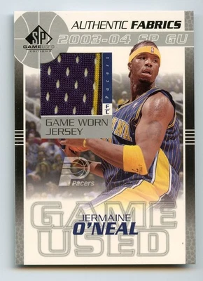 2003-04 SP Game Used - Authentic Fabrics Jermaine O'Neal #JO-J (MEM) - Image 1 of 2