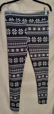 Time & Tru MUJERES Pequeñas (4-6) Fair Isle Holiday Super Elastizadas Tobillo Leggings Nuevos con Etiquetas Foto 1 de 4