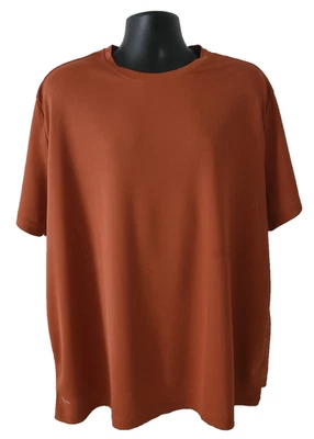 ATHLETIC WORKS Mens T-Shirt SIZE 3XL DriWorks Short Sleeve Saturn Rust NEW TAGS - Image 1 of 4