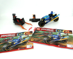 Used Lego Ninjago Desert Lightening Bike 70622 Nearly Complete w/Manuals