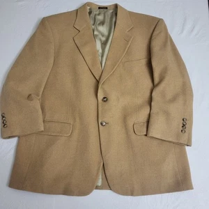Vintage Stafford Herren Kamelhaar Blazer Sport Mantel Jacke Größe 44 S Kurz Academia - Bild 1 von 16