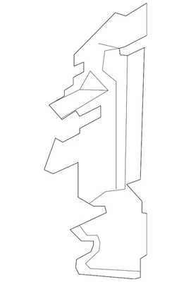 Подлинный Nissan 2011-2014 Nissan Murano - боковое уплотнение 92185-1SX0A - Изображение 1 из 2