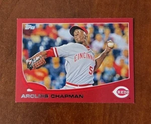 2013 Topps - Aroldis Chapman #396 Red Border Target - Imagen 1 de 1