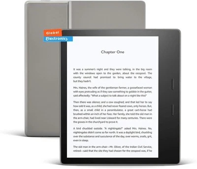 AMAZON KINDLE OASIS EREADER 9TH GEN 7" 32GB WI-FI WATERPROOF SILVERY - Image 1 of 4