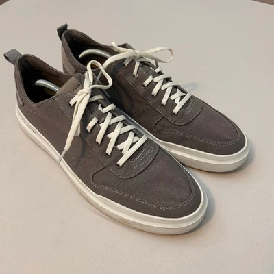 Zapatillas deportivas Cole Haan Grand 360 para hombre 13 grises de lona con cordones GrandFoam cómodas usadas en excelente estado Foto 1 de 4