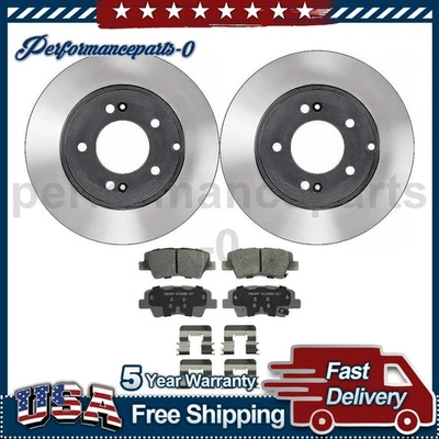 Juego de pastillas de freno de disco trasero rotor de freno de disco para Hyundai Sonata 2016-2019 Foto 1 de 4