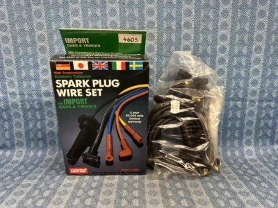 NUEVO Juego de cables de bujía #4605 para Datsun/Nissan 1982-1987 4 cilindros hecho en EE. UU. Foto 1 de 4