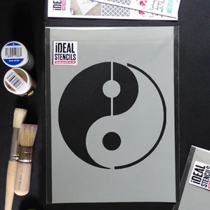 Yin Yang Plantilla Reutilizable Pintura Arte Manualidades Pared Decorativa Ideal - Imagen 1 de 5