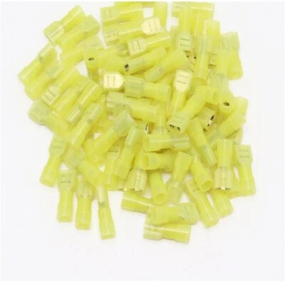 Female Insulated Nylon Electrical Wire Spade Terminals Crimp Connector 50/100pcs - Image 1 of 4