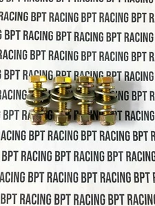 4x Grade 8 Hardened 1999 2004 Jeep Grand Cherokee WJ Front Shock Lower Bolt Kit - Picture 1 of 6