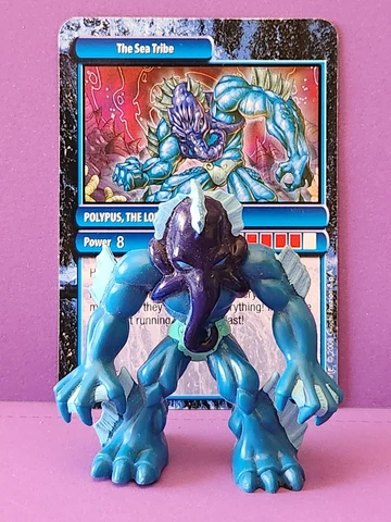 GORMITI Polypus, The Lord Of The Sea 2.5" Action Figure w/ Card Playmates Cover