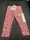 LEGGINGS 18 MONTHS NEW CAT & JACK RED PINK FLORAL NWT GIRLS