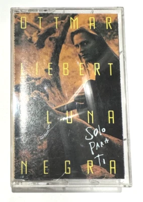 Ottmar Liebert & Luna Negra Solo Para Ti Carlos Santana Cassette 1992 Liner Note - Image 1 of 4