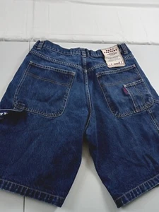 Phat Farm Jean Shorts Men Size 34 Y2K Hip Hop Street Wear Blue Denim 90’s - Picture 1 of 12