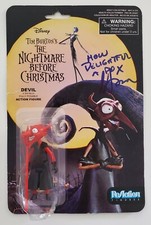Greg Proops Signed Devil ReAction Figure Nightmare Before Christmas Rare RAD