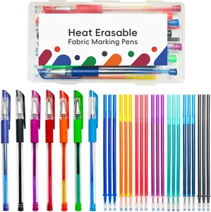 7 Colors Heat Erasable Pens for Sewing with 21 Erasable Pens Refill, 0.5Mm Heat - Picture 1 of 6