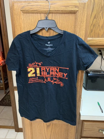 Ryan Blaney Nascar #21 Women's Medium Black Graphic Fanatics S/S Tee NWOT Cover