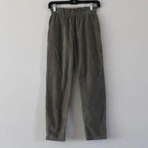 NWT Bonpoint Fetiche Green Straight Leg Paperbag Waist Corduroy Pants Trouser 12 - Picture 1 of 8