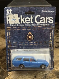 Vintage Tomica Nissan Datsun Station Wagon Gloria Van #47 Japan ~ Tomy ~ Blue - Picture 1 of 8