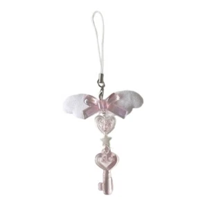 Fashionable Angel Wing Phone Pendant Chain Phone Hangings Jewelry Ornament Charm - Zdjęcie 1 z 8