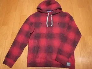 Polo Ralph Lauren Country Plaid Brushed-Back Fleece Hoodie Red S - Picture 1 of 6