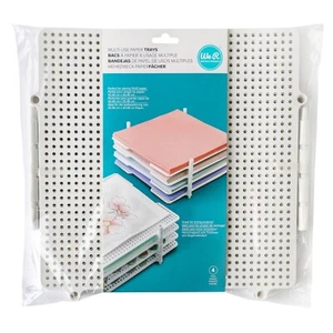We R Memory Keepers Multi-Use Paper Trays 4/Pkg-White 12"X12" - Picture 1 of 1
