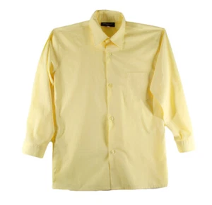 Big Boys Dress Shirt Rafael Big Boys Yellow Long Sleeve Dress Shirt Size 12 - Picture 1 of 3