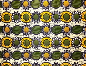 African Suns Fabric 3 yards - Picture 1 of 2