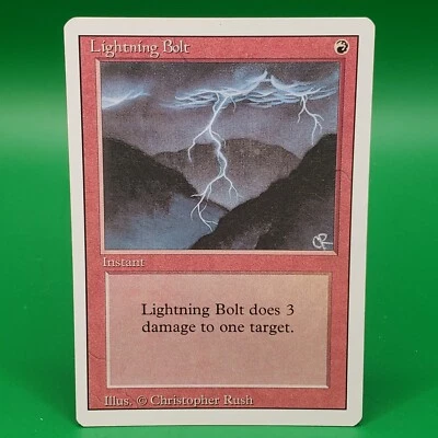 Lightning Bolt Revised Edition NICE- Magic the Gathering MTG RV - Image 1 of 3