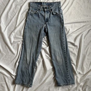 Vtg Orange Tab Levi's 562 Sz 8 (23.5x22) Loose Regular USA Blue Denim Jeans Kids - Picture 1 of 13