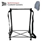 Hardtop Cart Stand Storage Rack Trolley & Large Hard Top Dust Cover Hs050g-3002