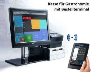 Netzwerk Mobile GASTRO Kasse zur MIETE: Hauptkasse + Bestellterminal, Bondrucker - Bild 1 von 11