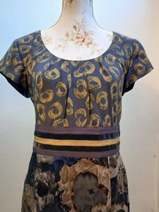 Boden LIMITED EDITION  silk Short Sleeved Dress. Size 14 - Picture 1 of 8