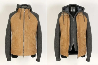 Brunello Cucinelli Leather / Cashmere / Shearling Jacket - M - $9995 - Image 1 of 4