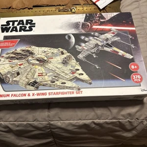 Star Wars 3D Puzzle Millennium Falcon/X-Wing Starfighter NEW open box - Picture 1 of 6