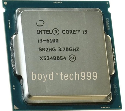 Intel Core i3-6100 CPU 2 cores Socket  LGA1151 SR2HG 3.7 GHz 3700 MHz Processor - Image 1 of 4