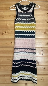 Anthropologie Akemi + Kin Women’s Size XS April Crocheted Sleeveless Midi Dress - Picture 1 of 16