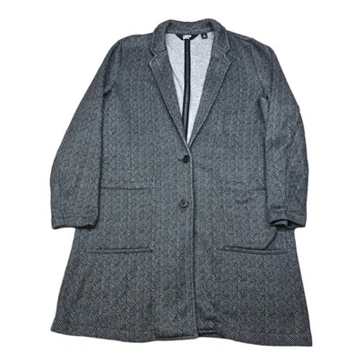 Jaqueta de malha Lands' End feminina XL 18 cinza espinha de peixe carreira negócios - Imagem 1 de 4