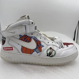 Nike NBA Air Force 1 Mid Supreme White Men’s Size 13 AQ8017-100 No Shoe’s Laces - Bild 1 von 20