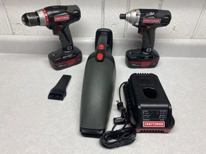 Craftsman 19.2V C3 - 3 Piece Set w/ Batteries & Charger  (Box 11) - Picture 1 of 1