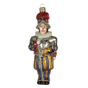 Guardia Vaticana Svizzera Bocca Polacca Vetro Soffiato Decorazione Albero Natale - Foto 1 di 2