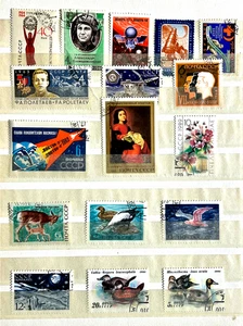 Russia Stamps Soviet Union CCCP Lot of 17 Stamps Cold War Era CTO-OG & used /187 - Picture 1 of 1