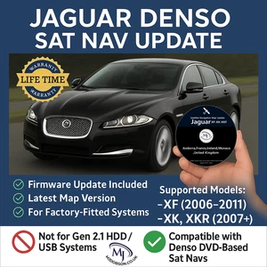 Jaguar XF, XK, XKR, Sat Nav Map UK & Europe Latest DVD Map Worldwide Postage - Picture 1 of 8