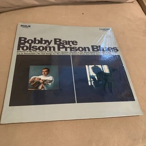 BOBBY BARE Folsom Prison Blues LP RCA CAS-2290 In Shrink Blank Back Misprint - Imagen 1 de 3