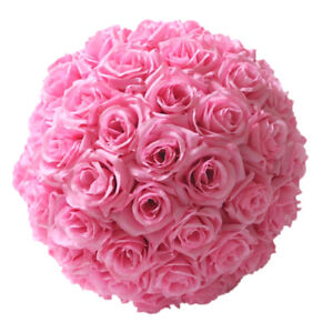 6" 8" 10" 12" Dia Flower Kissing Ball DIY Silk Rose Pomander Wedding Party Decor