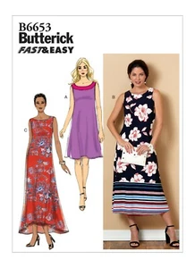 Abito smanicato Butterick Fast & Easy CUCIRE PATTERN B6653 Misses 6-14 o 14-22 - Foto 1 di 8