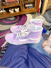 Vans Sk8-Hi High Top Light Purple White Canvas Shoes Size 6.5