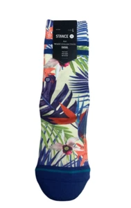 Stance, Tropical Print Crew Socks - Multicolor, Size: Y3-5.5 - Picture 1 of 2